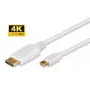 Microconnect DP-MMG-180M DisplayPort-kaabel 2 m Mini DisplayPort Valge