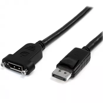 StarTech.com 3ft (1m) paneelikinnitusega DisplayPort-kaabel - 4K x 2K - DisplayPort 1.2 pikenduskaabel isane/emane - DP-videopikendusjuhe paneelikinnitusega DP-pistikuga - DP-kuvarikaabel