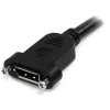 StarTech.com 3ft (1m) paneelikinnitusega DisplayPort-kaabel - 4K x 2K - DisplayPort 1.2 pikenduskaabel isane/emane - DP-videopikendusjuhe paneelikinnitusega DP-pistikuga - DP-kuvarikaabel