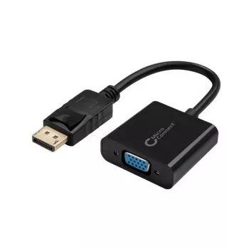 Microconnect DPVGA15CM videokaabli adapter 0,15 m DisplayPort VGA (D-Sub) Must
