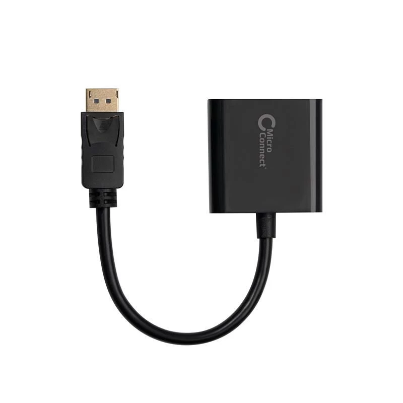 Microconnect DPVGA15CM videokaabli adapter 0,15 m DisplayPort VGA (D-Sub) Must