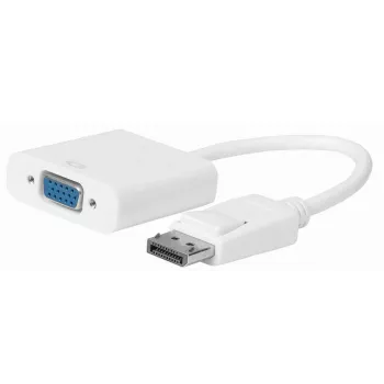 Microconnect DPVGA15CMW videokaabli adapter 0,15 m VGA (D-Sub) DisplayPort Valge