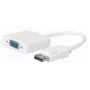 Microconnect DPVGA15CMW videokaabli adapter 0,15 m VGA (D-Sub) DisplayPort Valge