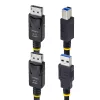 StarTech.com 6 jala (1,8 m) DisplayPort ja USB 5 Gbit/s KVM-kaabel, 4K 60 Hz, universaalselt ühilduv DP 1.2/USB 3.0 kombokaabel KVM-lülititele