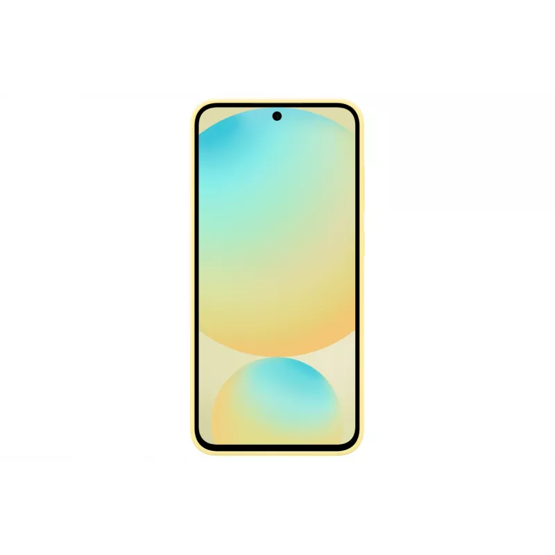 Katte Samsung Galaxy S24 FE silikoonümbris Monokromaatne Kollane