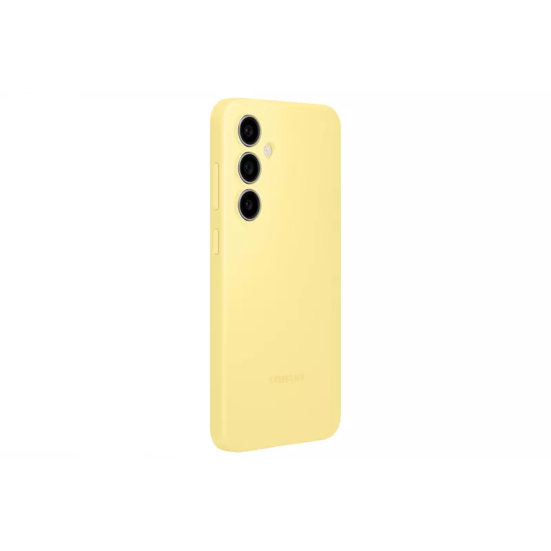 Katte Samsung Galaxy S24 FE silikoonümbris Monokromaatne Kollane