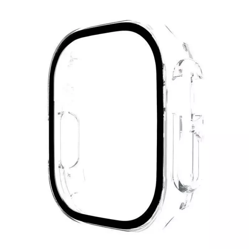 eSTUFF Titan Shield täielik korpuse ekraanikaitse Apple Watch Series 9/8/7 45 mm - läbipaistev