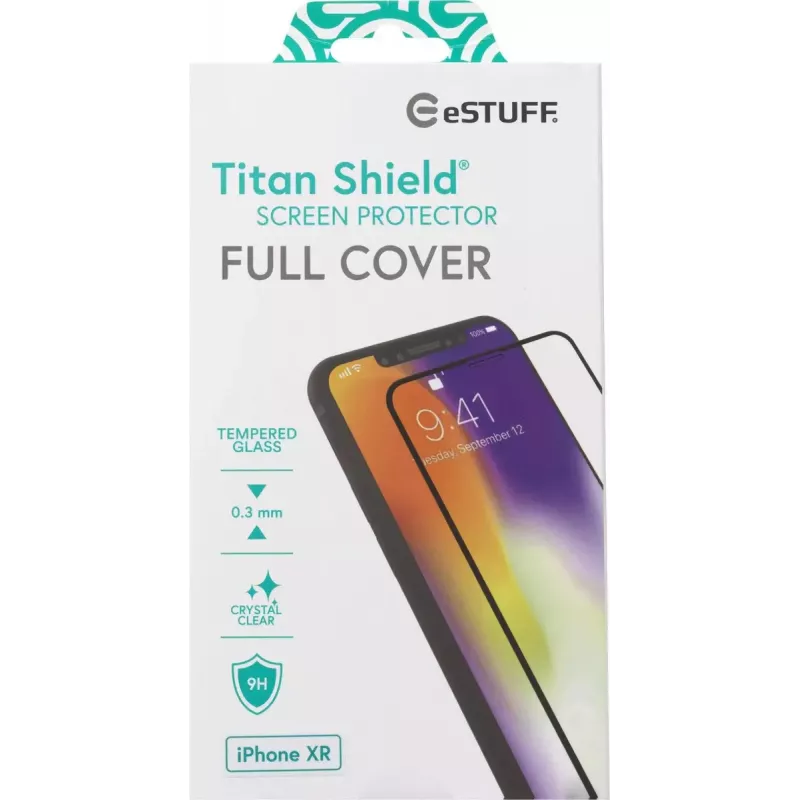 eSTUFF Apple iPhone XR täiskattega ekraanikaitse