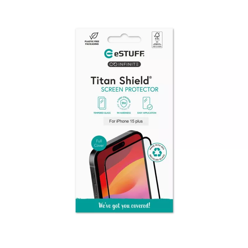 eSTUFF ES501411 mobiiltelefoni ekraani/tagakülje kaitse Läbipaistev ekraanikaitse Apple 1 tk