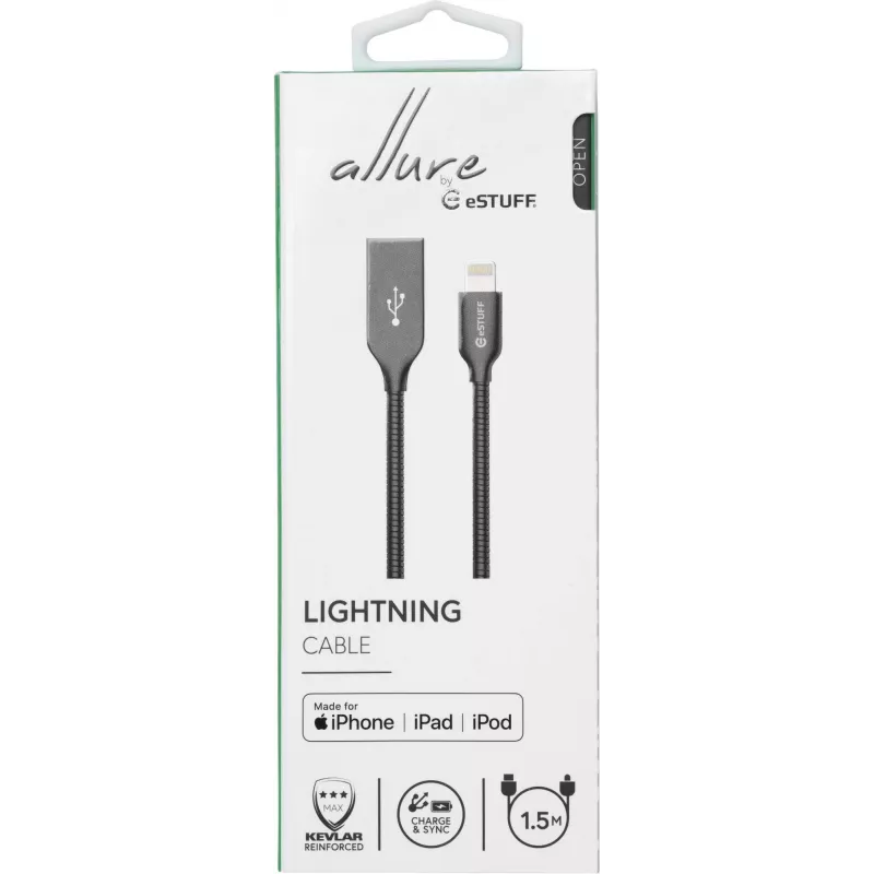 eSTUFF ES601165 lightning-kaabel 1,5 m Hall
