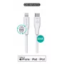 Lightning-kaabel eSTUFF ES602270 3m USB C 2.4A valge