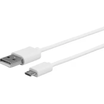 eSTUFF ES603007 USB-kaabel USB 2.0 1 m USB A – Micro-USB B valge