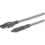 eSTUFF ES605151 USB-kaabel USB 3.2 Gen 1 (3.1 Gen 1) 1 m USB C USB A Hall