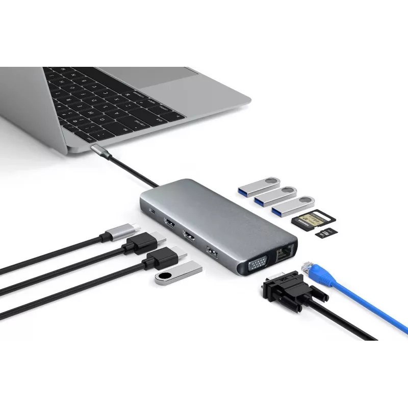 eSTUFF ES623009 liidesejaotur USB 3.2 Gen 1 (3.1 Gen 1) USB-C 5000 Mbit/s Hall