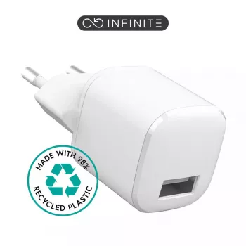 Toiteadapter siseruumides eSTUFF ES637001 nutitelefonile valge 5V 1xUSB 1xUSB-C