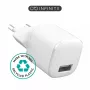 Toiteadapter siseruumides eSTUFF ES637001 nutitelefonile valge 5V 1xUSB 1xUSB-C