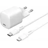 Mobiilseadme laadija eSTUFF ES637500 12V USB USB-C 1,5m valge