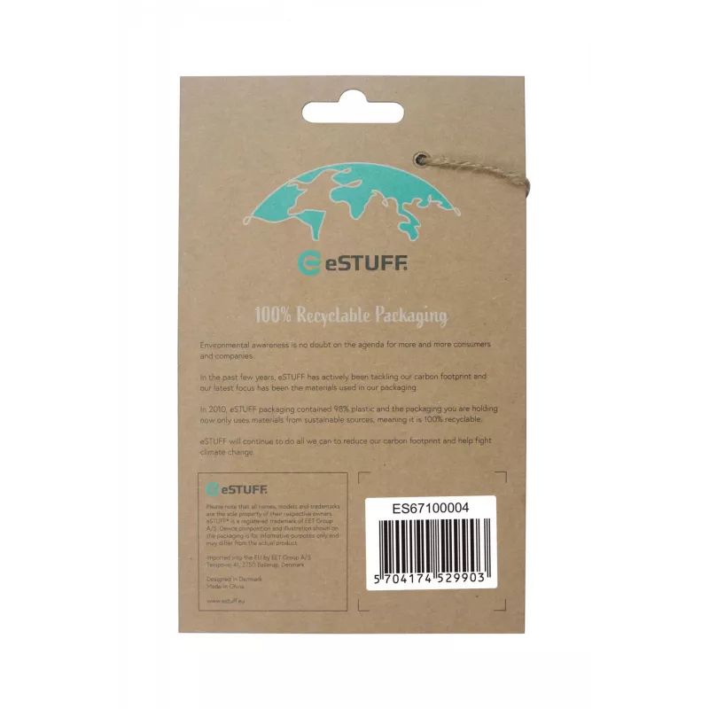eSTUFF ES67100004 mobiiltelefonikott 17 cm (6,7 tolli) kate Läbipaistev