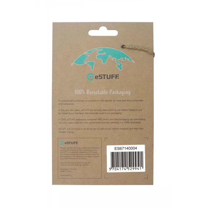 eSTUFF ES67140004 mobiiltelefoni ümbris 17 cm (6.7 tolli) kate Läbipaistev