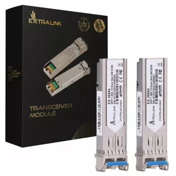 SFP-moodul Extralink EX.35894 1,25 Gbps LC/UPC 1310 nm 2 km ühemoodiline DOM 2 tk