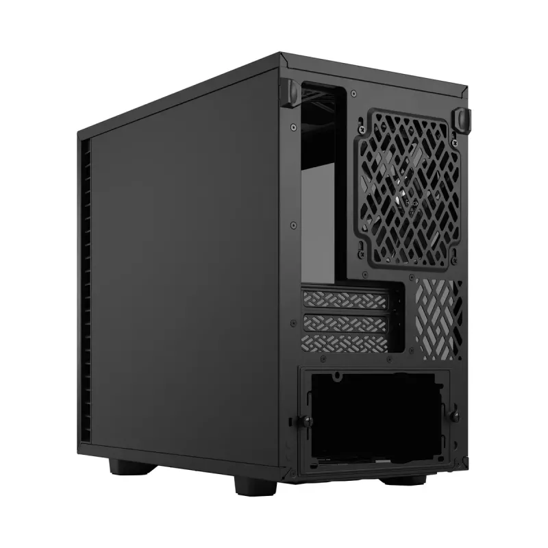 PC korpus Fractal Design Define 7 Nano Must — Mini-ITX/Mini-DTX, ATX toiteplokk, karastatud klaas, 205×399×361 mm