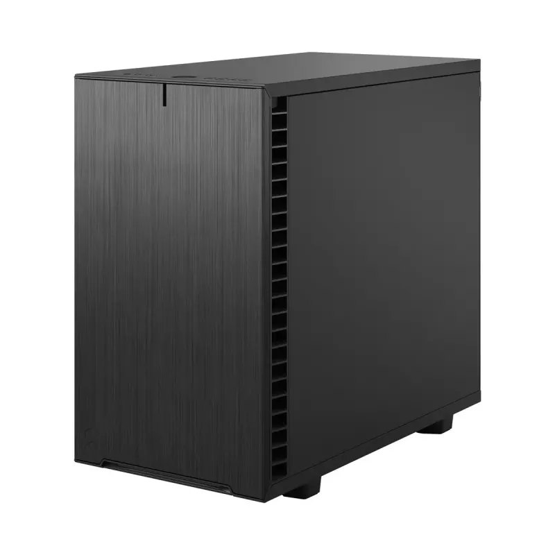 PC korpus Fractal Design Define 7 Nano Must — Mini-ITX/Mini-DTX, ATX toiteplokk, karastatud klaas, 205×399×361 mm