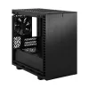 PC korpus Fractal Design Define 7 Nano Must — Mini-ITX/Mini-DTX, ATX toiteplokk, karastatud klaas, 205×399×361 mm