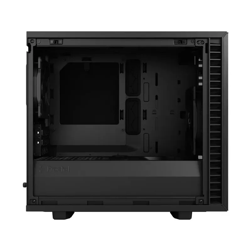 PC korpus Fractal Design Define 7 Nano Must — Mini-ITX/Mini-DTX, ATX toiteplokk, karastatud klaas, 205×399×361 mm