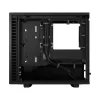 PC korpus Fractal Design Define 7 Nano Must — Mini-ITX/Mini-DTX, ATX toiteplokk, karastatud klaas, 205×399×361 mm
