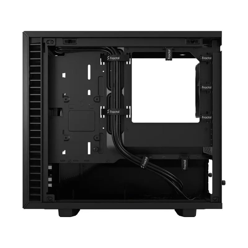 PC korpus Fractal Design Define 7 Nano Must — Mini-ITX/Mini-DTX, ATX toiteplokk, karastatud klaas, 205×399×361 mm
