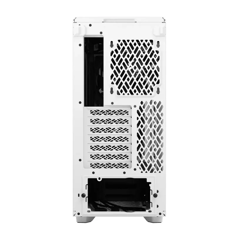 PC Tower Case Fractal Design Meshify 2 Compact — valge, toetab ATX toiteplokki, 2x140 mm ees, 1x120 mm taga, 2,5 tolli/3,5 tolli draive, 210×424×475 mm