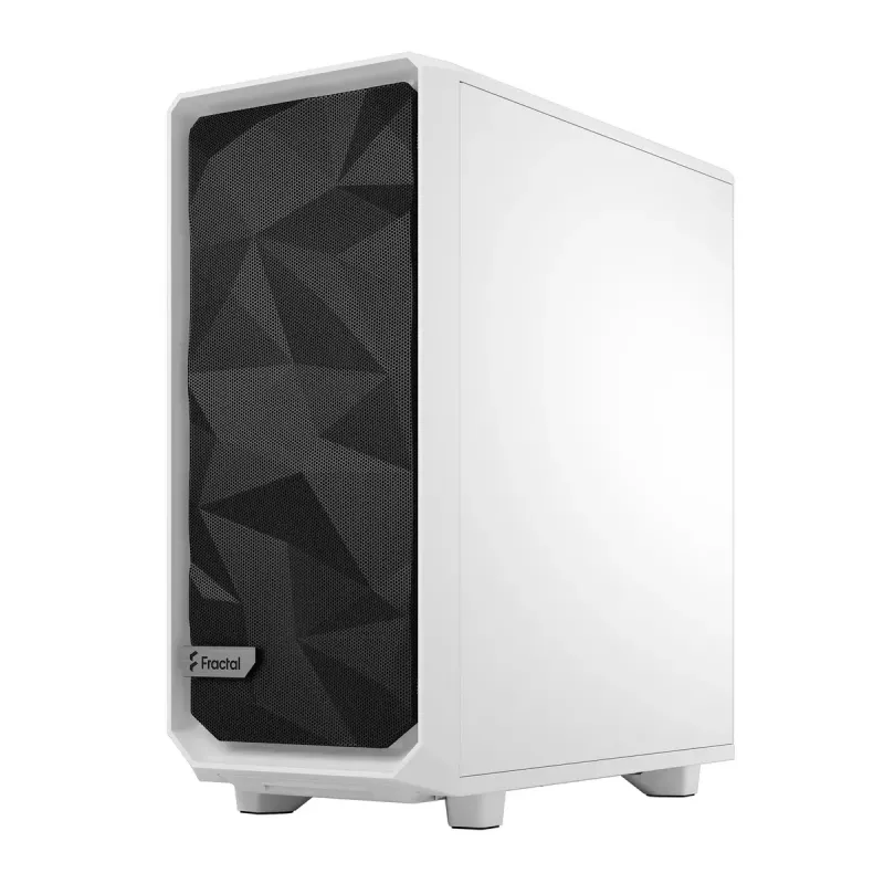 PC Tower Case Fractal Design Meshify 2 Compact — valge, toetab ATX toiteplokki, 2x140 mm ees, 1x120 mm taga, 2,5 tolli/3,5 tolli draive, 210×424×475 mm