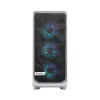 PC case Fractal Design Meshify 2 Compact RGB Valge — ATX/mikroATX/Mini-ITX, toetab 3x120 mm esiosa + 1x120 mm tagumine, 2,5-tollised/3,5-tollised kettad