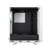 PC case Fractal Design Meshify 2 Compact RGB Valge — ATX/mikroATX/Mini-ITX, toetab 3x120 mm esiosa + 1x120 mm tagumine, 2,5-tollised/3,5-tollised kettad