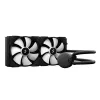 Universaalne vedelikjahutusega CPU jahuti Fractal Design Lumen S28 v2 RGB — 140 mm ventilaatorid, 500–1700 p/min, must