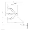Lauamonitori käepide Neomounts FPMA-D750Must