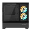 GIGABYTE C201 PANORAMIC arvutikorpus - Mid Tower, m-ATX, 360 mm radiaatori tugi, 3 eelpaigaldatud ventilaatorit, USB 3.0, RGB Fusioni tugi