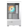 GIGABYTE C201 PANORAMIC ICE PC-korpus – kesktorn, m-ATX, 360 mm radiaatori tugi, 3 eelpaigaldatud ventilaatorit, USB 3.0, RGB Fusioni tugi