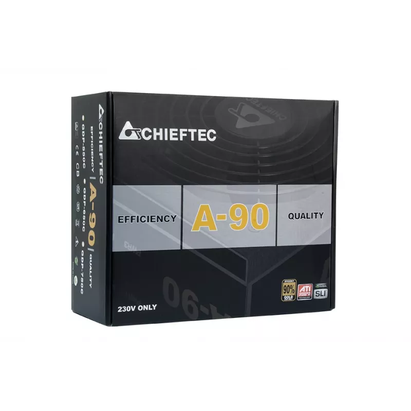 Chieftec GDP-750C toiteplokk 750 W 20+4 pin ATX PS/2 Must