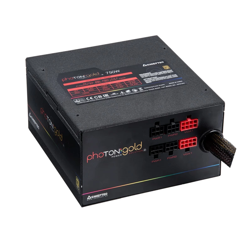Chieftec Photon GOLD toiteplokk 750 W 20+4 pin ATX PS/2 Must
