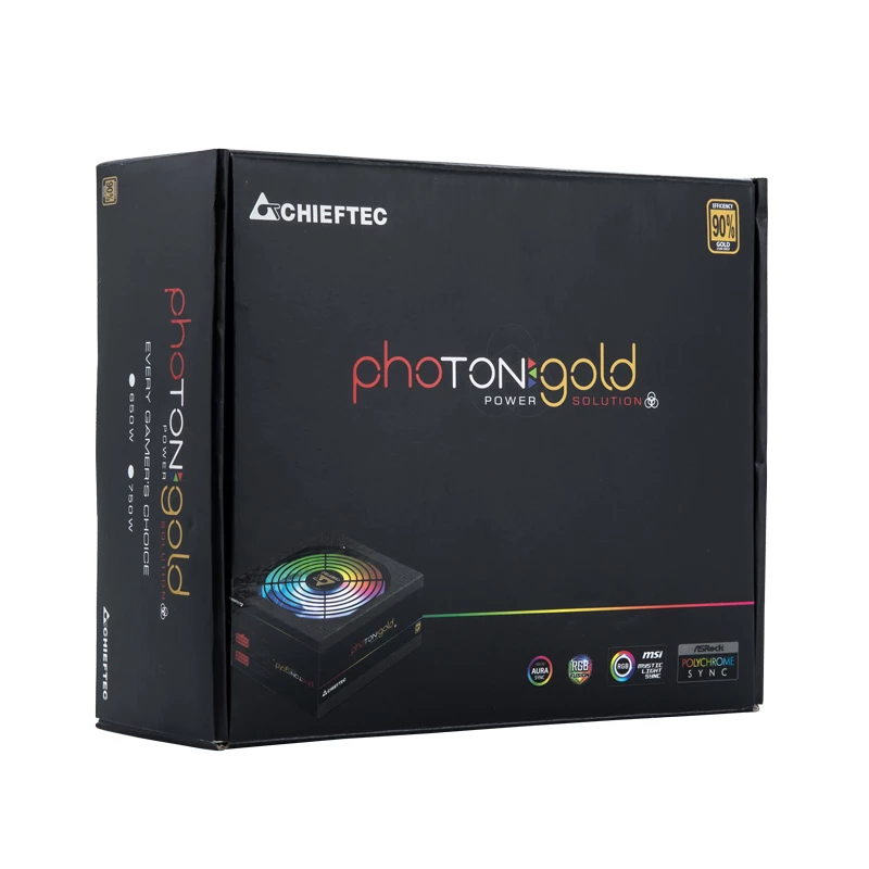 Chieftec Photon GOLD toiteplokk 750 W 20+4 pin ATX PS/2 Must