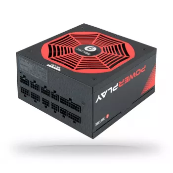 Chieftec PowerPlay toiteplokk 1050 W 20+4 kontakti ATX PS/2 Must, Punane