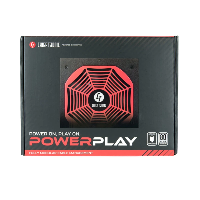 Chieftec PowerPlay toiteplokk 850 W 20+4 pin ATX PS/2 Must, Punane