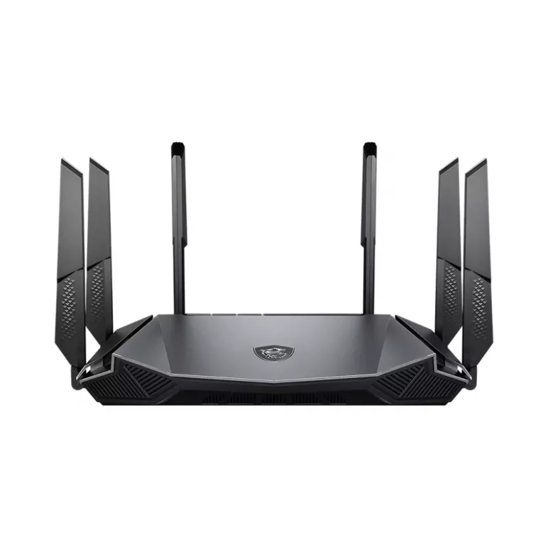 MSI RadiX AX6600 WiFi 6 kolmeribaline traadita ruuter Gigabit Ethernet kolmeribaline (2,4 GHz / 5 GHz / 5 GHz) must