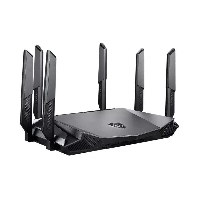MSI RadiX AX6600 WiFi 6 kolmeribaline traadita ruuter Gigabit Ethernet kolmeribaline (2,4 GHz / 5 GHz / 5 GHz) must