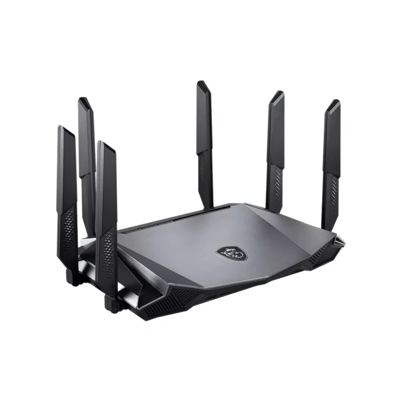 MSI RadiX AX6600 WiFi 6 kolmeribaline traadita ruuter Gigabit Ethernet kolmeribaline (2,4 GHz / 5 GHz / 5 GHz) must
