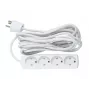 Microconnect GRU00450WDK toitepikendus 5 m 4 vahelduvvoolu pistikupesa Siseruumides Valge