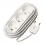Toitepikenduskaabel MicroConnect GRUELU3H050 5m 3 vahelduvvoolupesa Valge