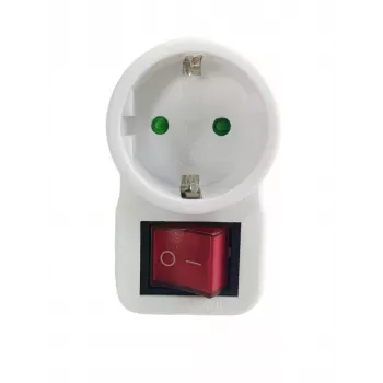 Microconnect GRUTIMER2 liigpingekaitse valge 1 vahelduvvoolu pistikupesa 230 V