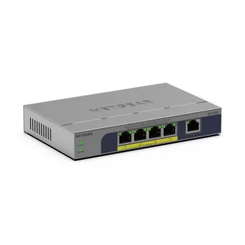 Haldamata 5-pordine PoE kommutaator Netgear GS105P 1Gb Ethernet toitega üle Etherneti (GS105P-300EUS)